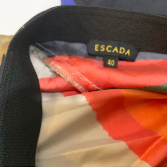 Escada 100% Silk Skirt size 40 - Picture 10 of 11